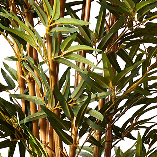 Nearly Natural 6ft. Curved Bamboo Silk Tree - size: 6ft