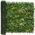 Artificial Green Wall Panels: 40"x120" Faux Greenery Vine Hedge Ivy Privacy Fence Screen with UV Protection&Fake Boxwood Plant Backdrop for Indoor Wedding and Outdoor Garden Backyard Decor - size: 40"x120"