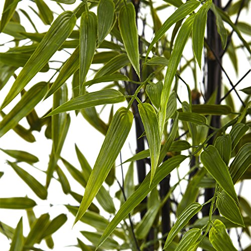 Nearly Natural Black Bamboo Tree x 9 with 1470 Leaves UV Resistant (Indoor/Outdoor)