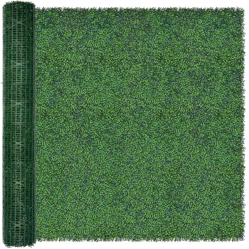 ODTORY Artificial Ivy Privacy Fence Wall Screen: 8FT X 10FT (80 sqft) UV-Anti Faux Boxwood Roll Panels Greenery Backdrop Ivy Vine Leaf Hedges for Indoor Outdoor Green Decor - size: 96 X 120 IN