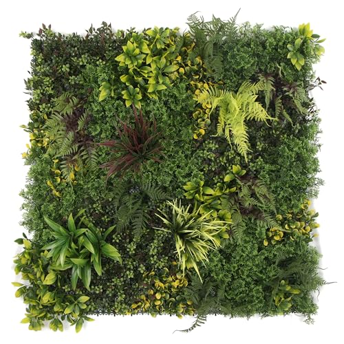 Artificial Plant Wall Panels, 40"x40" Artificial Boxwood Hedge Panels, 3D Topiary Greenery Wall for Indoor & Outdoor Use