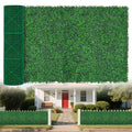 Yangrass Artificial Greenery Wall Rolls,48"x 120"(40 sq.ft) UV-Anti Faux Ivy Leaves Privacy Fence Screen Grass Wall Roll Panels for Indoor Home Decor and Outdoor Garden Backyard - size: 48x120 IN