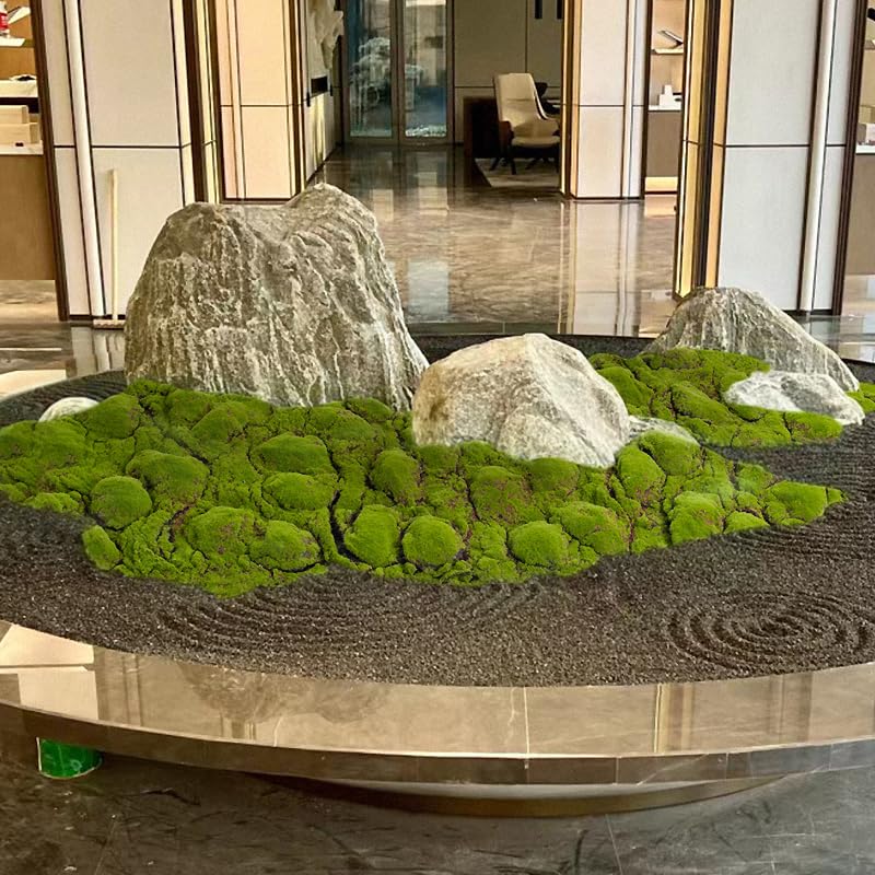 Artificial Moss Mat 1x1m(3.2x3.2ft) DIY Fake Moss for Art Wall Florist Decor Balcony Deck Patio Backyard Indoor Outdoor Decor - color: Green1