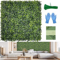 Artificial Grass Wall Panel Screen: 20"x20" 12P (33.5 sqft) UV-Anti Faux Boxwood Panels for Indoor Outdoor Green Wall Decor, Privacy Fence, Patio, Balcony, Party Backdrop - size: 20"x20" 12P