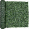 TTTM Artificial Boxwood Hedge Roll: 96"x120" UV-Resistant Faux Green Ivy Leaves Grass Wall Panel Fence for Indoor/Outdoor Privacy Screen, Wedding Backdrops, and Home Greenery Wall Decor. - size: 96"X120"