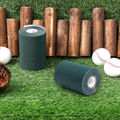 Gersoniel 2 Rolls 6 in x 33 ft Artificial Grass Turf Tape Self Adhesive Turf Seam Tape for Artificial Lawn Carpet Jointing, Indoor Outdoor Rug, Pet Grass Mat Connecting - size: 6 in X 33 ft