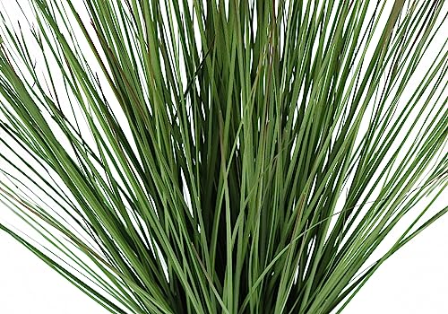 Monarch Specialties I 9574 Artificial Plant, 21" Tall, Grass, Indoor, Faux, Fake, Table, Greenery, Potted, Real Touch, Decorative, Green Grass, White Pot