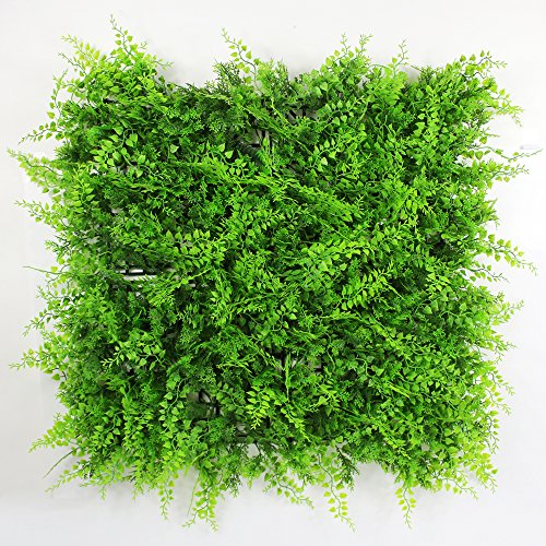 Artificial Grass Wall Panels, 12pcs 20"x20" Plant Wall Mats for Greenery Backdrop, 3 sqms Outdoor Green Hedges for Privacy Screening Fence Covering - color: A038