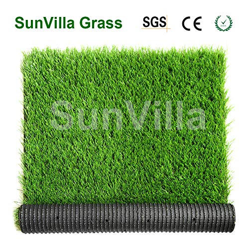 SunVilla 3'X45' Artificial Grass Realistic [Customized Sizes] Grass Height 1 3/8" Indoor/Outdoor Artificial Grass/Turf Many Sizes 3FTX45FT (135 Square FT) - color: 3ft, size: 3FT X 45FT (135 Square FT)