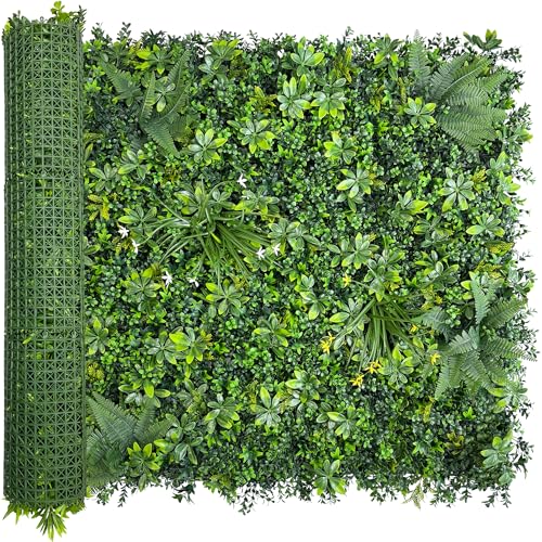 ODTORY Artificial Greenery Wall Panels: 40"x 120" (33.5 sqft) Faux Grass Wall Backdrop Boxwood Ivy Privacy Screen with UV Protection,Fake Hedge Fence for Outdoor,Indoor,Garden,Backyard and Home Decor - size: 40x120 in