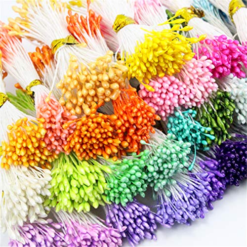 ECYC 900Pcs Mini Flower Stamen Pistil Wedding Decoration DIY Artificial Cards Flowers Stamen, 1mm