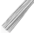 Floral Wire Stems 200pcs 15.7 Inch Artificial Flower Stems, Dark Green Flower Wire, Fake Flower Sticks for Paper Flower, Bouquets, Wreaths and DIY Projects (White（0.03inch，200PCS）) - color: White（0.03inch，200PCS）