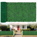 Yangrass Artificial Greenery Wall Roll,40"x 120"(33.33 sq.ft) UV-Anti Faux Boxwood Roll Panels Greenery Backdrop, Vine Leaf Fence Panels for Garden Fence Covering Privacy, Outdoor Indoor Home Decor - size: 40x120 IN