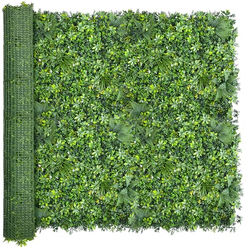 ODTORY Artificial Greenery Wall Panels: 80"x 120" (67 sqft) Faux Grass Wall Backdrop Boxwood Ivy Privacy Screen with UV Protection,Fake Hedge Fence for Outdoor,Indoor,Garden,Backyard and Home Decor - size: 80 X 120 IN