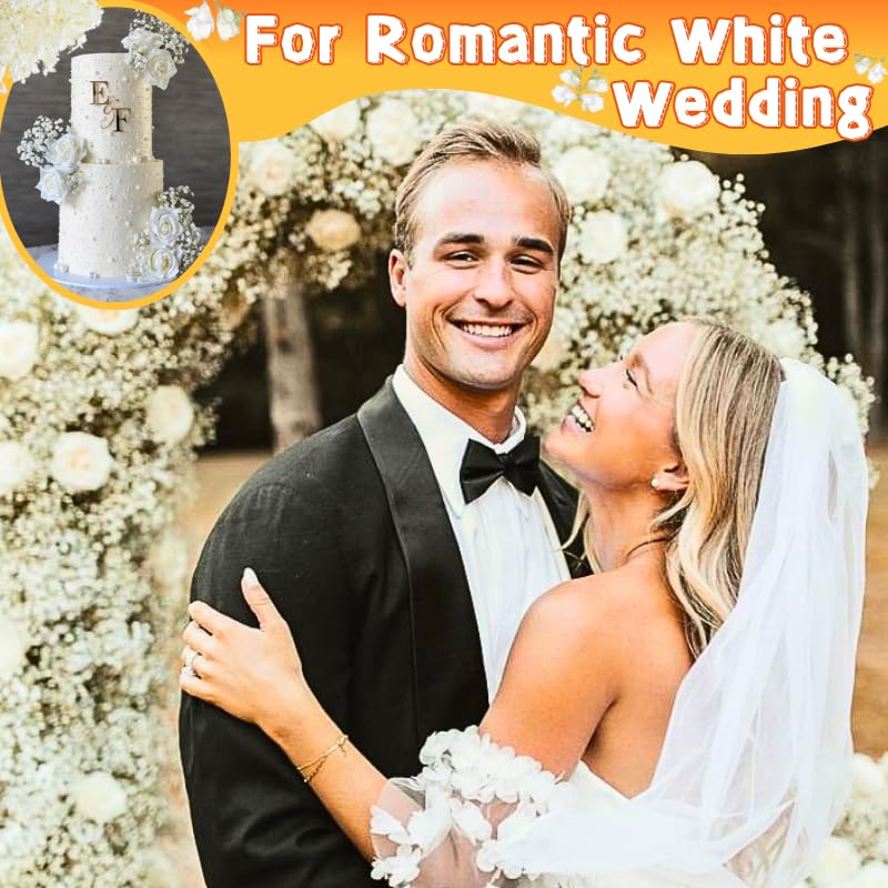 6200+ Ivory White Dried Baby's Breath Flowers - 100% Real Natural Gypsophila Mini Bouquet Bulk for Wedding Floral Arrangement Boho Home Decor, DIY Crafts,Candle Making, Birthday Party Decorations