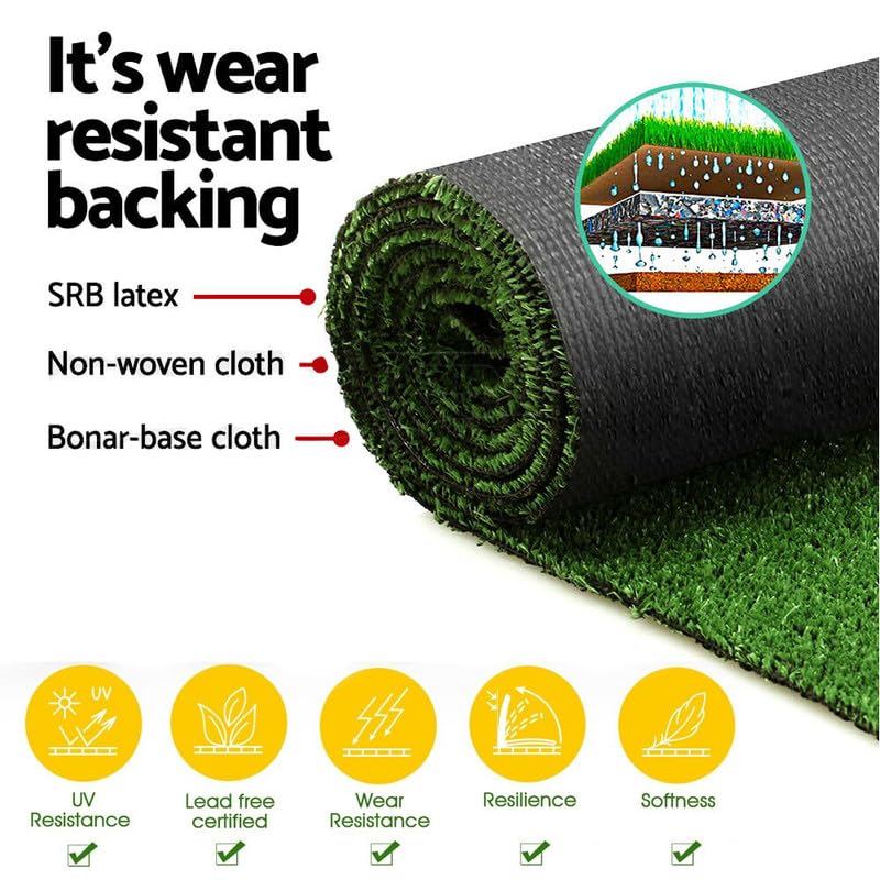 Artificial Grass Turf Rug, 0.4inch Indoor Outdoor Fake Grass Mat for Dogs, Pets, Synthetic Lawn for Patio, Playground, Easy Install and Clean with Good Drainage - color: 4FT, size: 4FTx14FT