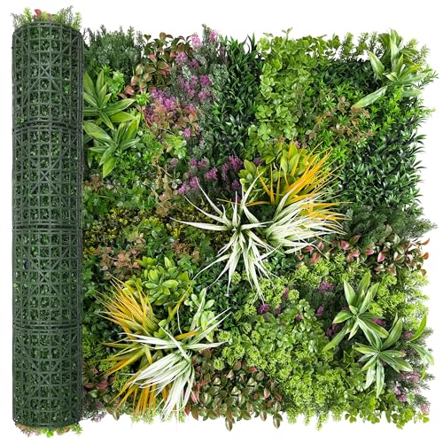 Artificial Grass Wall Roll Panels: 40''x120''Boxwood Hedge Panels, UV-Anti Privacy Fence Screen, Fake Greenery Backdrop for Indoor Outdoor Garden, Party, Wedding Decor - size: 40"x120"