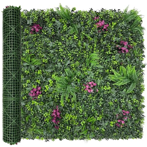 Greenery Grass Wall Boxwood Plant Roll: 48"x128"(43 SQFT) with UV Resistant Green Leaves Faux for Interior Wall, Greenery Backdrop,Garden and Indoor Outdoor Wall Panel Covering Privacy - color: 3d Style 2, size: 48"x128"
