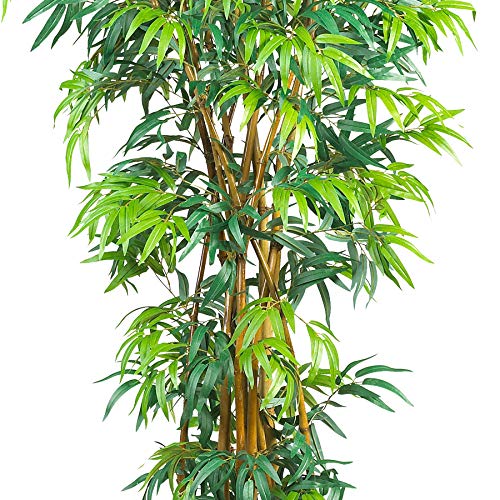 Nearly Natural 6ft. Curved Bamboo Silk Tree - size: 6ft