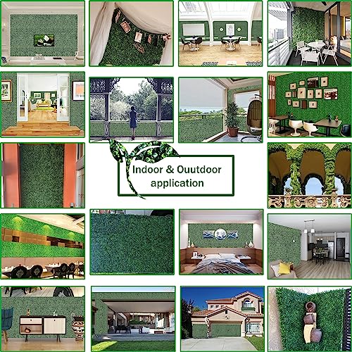 ODTORY Artificial Ivy Privacy Fence Wall Screen: 40X160 in(45 sqft) UV-Anti Faux Boxwood Roll Panels Greenery Backdrop Ivy Vine Leaf Hedges Fence Panels for Indoor Outdoor Green Wall Decor - size: 40 X 160 IN