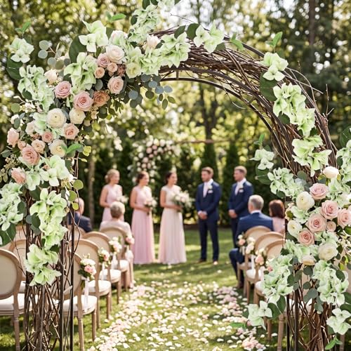 Faux Bougainvillea 8 PCS Realistic Artificial Bougainvillea Silk Flowers Long Stem Flowers for Tall Vase Home Wedding Centerepieces Decor (Green) - color: Green