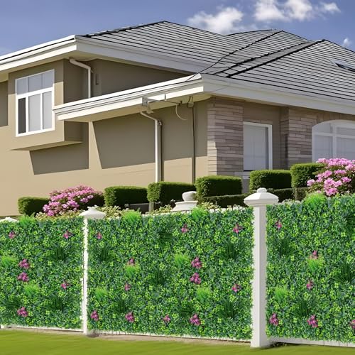 Grooy Boxwood Roll Panels, Grass Wall 40"x120"(33.33 SQFT), Grass Backdrop, Privacy Screen, Sun Protected Green Wall Decor for Outdoor, Indoor, Garden, Backyard and Décor - color: Fern, size: 40''x120''