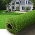 Heyroll Artificial Turf Grass 4' x 6', 1.38 Inch Realistic Artificial Grass Rug, Fake Grass Mat Thick with Rubber Backing, for Pets Dogs Garden Lawn Landscape Indoor Outdoor - size: 4' x 6'