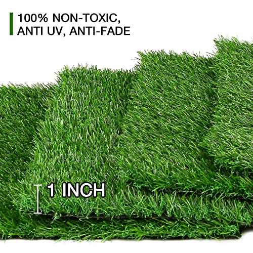 XLX TURF 8 Pack Artificial Grass Square Mats, 12"x12" Fake Grass Placemats to Match Table Runner for Golf Football Summer Party Table Centerpiece, Turf Patch for Crafts - size: 12 x 12 Inches / 8PC