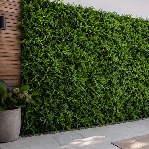 3rd Street Inn Artificial Greenery Wall Panels for Privacy - 4-Pack - color: Lady Fern