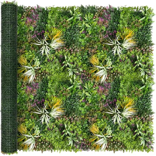 Artificial Grass Wall Roll Panels: 80''x120''Boxwood Hedge Panels, UV-Anti Privacy Fence Screen, Fake Greenery Backdrop for Indoor Outdoor Garden, Party, Wedding Decor - size: 80"x120"