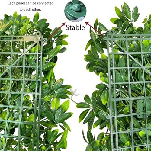 ODTORY Artificial Plant Wall Roll: 72 X144 in (72 sqft) UV-Anti Ivy Privacy Fence Screen Faux Greenery Panels Backdrop Boxwood Ivy Vine Leaf Hedge Fence for Indoor Outdoor Green Decor - size: 6 ft x 12 ft- Boxwood 1