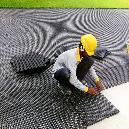 50cmX50cmX3cm(19.68inX19.68inX1.18in) Interlocking Drainage Cell System for Artificial Grass (1.5sqm-6pieces) - size: 6 pieces-1.5sqm