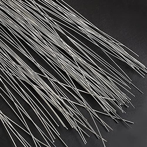 Floral Wire 26 Gauge, 100 Pcs Silver Florist Wire - 14 Inch for Crafts, Bouquet Stem Wrapping, Wreath Making, Flower Arrangement Supplies - color: Silver