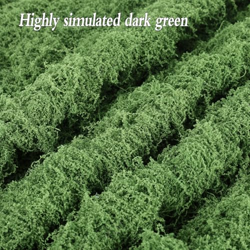 Artificial Moss Mat, 39.4 x 39.4 Inch Fake Moss for Crafts, Faux Greenery Sheet for Indoor Plants, DIY Planters, Fairy Garden, Wedding Table Centerpieces - size: 39" x 39"