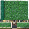 Yangrass Boxwood Roll Panels with Flowers, 71"x144" (72 sqft) Artificial Ivy Privacy Fence Screen, UV-Anti Faux Boxwood Roll Grass Wall Panels for Patio Garden Balcony Decor - size: 71x144inches