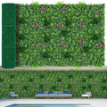 Artificial Grass Wall Roll Panels, 60"x120"(50 SQFT) Greenery Backdrop with Mint Plant Leaves, UV-Anti Fake Greenery Plant Boxwood Panels for Outdoor Patio Garden Green Wall Decor - size: 60X120 IN 1PC