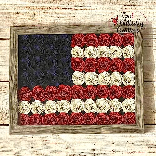 Mverse 3D Mini White Roses Artificial Flowers, Mini Paper Flowers Decorations for Custom Shadow Box Frame, Handmade Crafts DIY Gift (18 Pieces, Milky) - color: 05- Milky