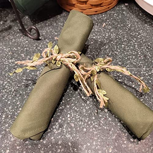 132 Ft Boho Eucalyptus Vines with Twine, Artificial Eucalyptus Leaf Spring Greenery with Hemp Rope for Baby Shower Home Wall Garden Wedding Party Wreaths DIY Craft Decorations - size: 132 ft with twine