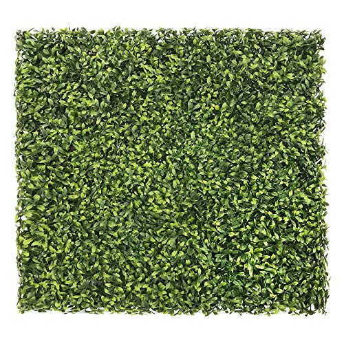 Patio Paradise 20"x20" (6PC) Artificial Grass Wall Panels Greenery Backdrop Faux Boxwood Hedge Fake Ivy Privacy Screen for Outdoor Wedding Décor Photography Background, Green Tea - color: Green Tea, size: 20"x20"