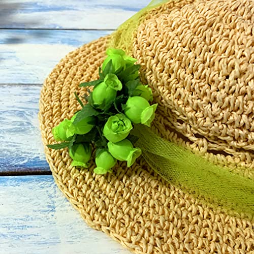 Apple Green Artificial Silk Flower Roses - 12 Mini Bouquets of 12 Rosebuds, 144 Rosebuds Total, St. Patrick's Day, St. Paddy's Day, Gift Wrapping, Wreaths, Bows, Present - color: Apple Green
