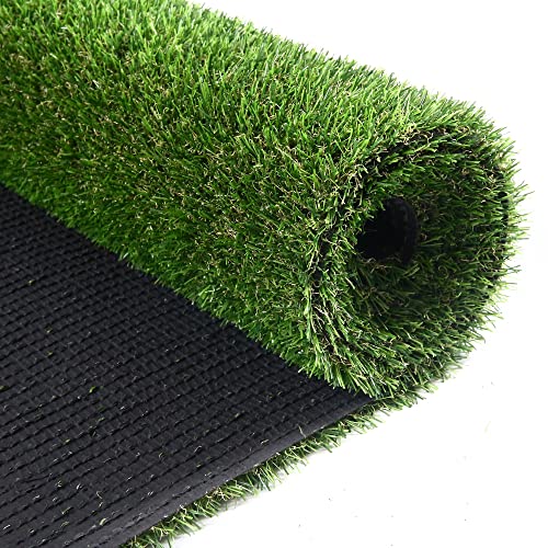 Artificial Grass Turf, 1ft x 19ft (19 ft²) 20mm Pile Height Indoor Outdoor Synthetic Realistic Faux Fake Astroturf Rug Carpet Mat for Balcony Decor Playground Patio Dogs - size: 1ft x 19ft (19 ft²)