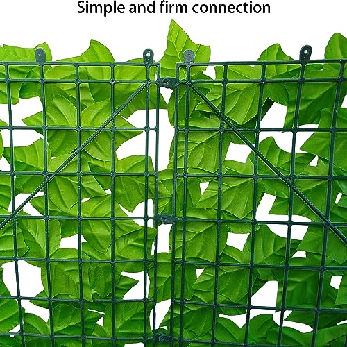 ODTORY Artificial Ivy Privacy Fence Wall Screen: 48X120 in UV-Anti Faux Greenery Backdrop Ivy Vine Leaf Hedges Fence Panels for Patio, Balcony, Garden, Backyard Indoor Outdoor Light Green Decor - size: 48 in x 120 in- Vine Leaf