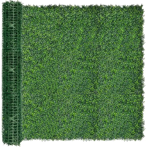 Artificial Ivy Privacy Fence Screen:48"x 120" (40 SQFT) 4-Layer Leaf UV-Anti Faux Greenery Boxwood Backdrop Ivy Vine Leaf Fence Panels for Outdoor, Indoor, Garden,Backyard and Decor - size: 48"x120" (1)