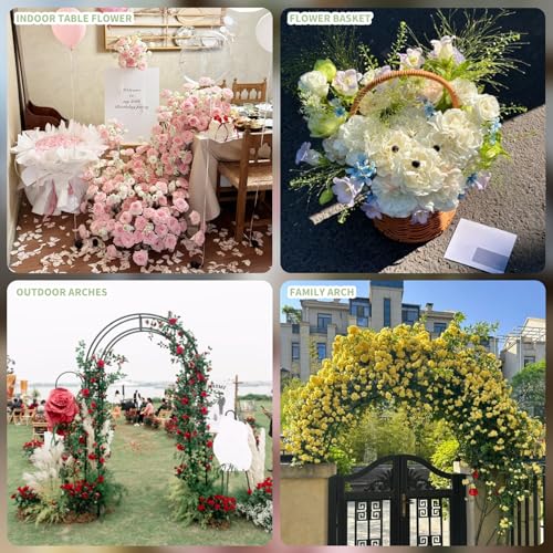 14 Pcs Floral Foam Garland for Fresh & Dried Flowers, 9.2ft Flower Sponge Blocks Kit, Foam for Flower Arrangement Holder for Arch Door Tabletop Decor, Wedding Home Garden Green Wet/Dry Foam Bricks