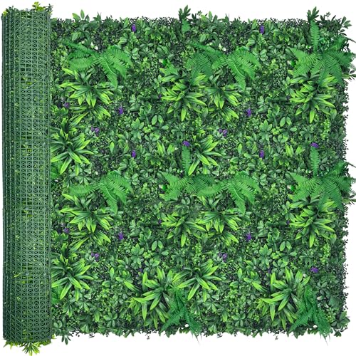 ODTORY Artificial Greenery Wall Panels: 70'' x 120'' UV-Anti Faux Greennery Grass Wall Privacy Backdrop Fence Screen for Garden Fence Covering Privacy, Outdoor Indoor Home Decor - size: 70 X 120 IN