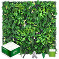 Artificial Grass Wall Panels 20x20 (12pcs) - UV Protected Privacy Fence Screen, Hedge Green Wall Decor Backdrop，Realistic Fake Grass Backdrop for Indoor Weddings & Outdoor Gardens