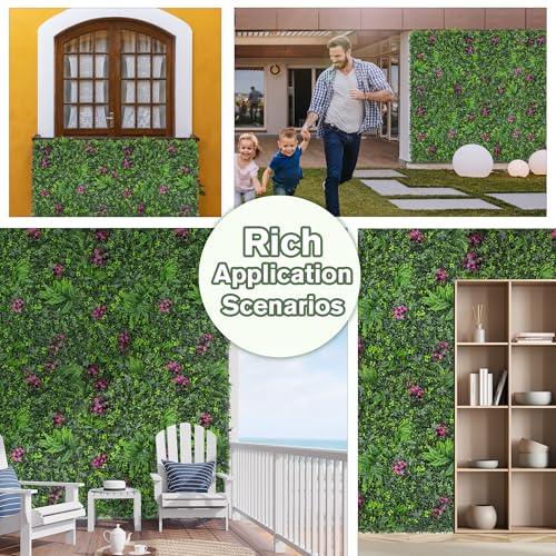 Greenery Grass Wall Boxwood Plant Roll: 80"x120"(67 SQFT) with UV Resistant Green Leaves Faux for Interior Wall, Greenery Backdrop,Garden and Indoor Outdoor Plant Panel Covering Privacy - color: 3d Style 2, size: 80"x120"