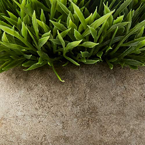 Ogrmar Mini Plastic Artificial Plants Grass in Pot/Small Artificial Faux Greenery/Mini Plants Topiary Shrubs for Bathroom, House Decorations (Green Grass) - color: Green Grass