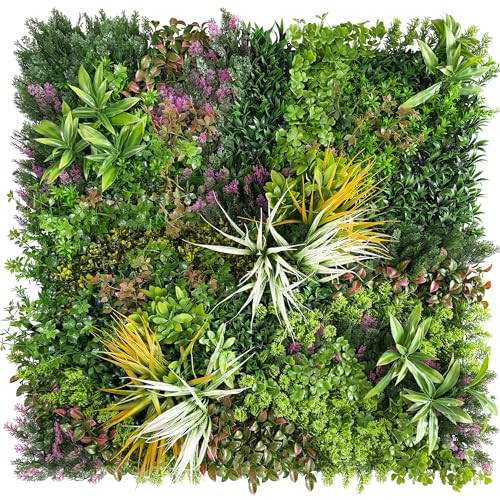 Artificial Grass Wall Panels: 20''x20'' (6PCS) Boxwood Hedge Panels, UV-Anti Privacy Fence Screen, Fake Greenery Backdrop for Indoor Outdoor Garden, Party, Wedding Decor - size: 20"x20" 6P