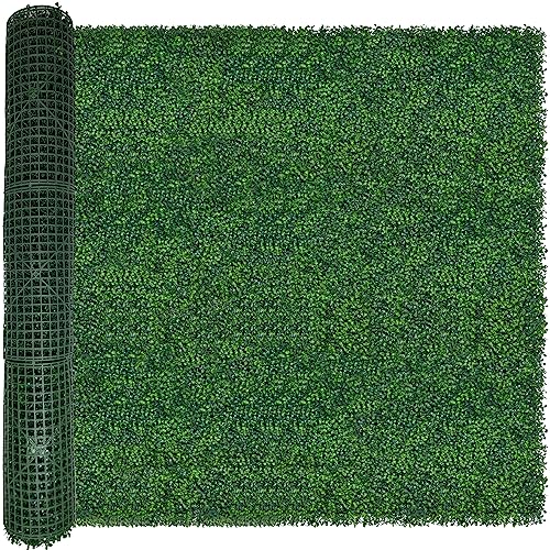ODTORY Artificial Ivy Privacy Fence Wall Screen: 5FT X10FT (50 sqft) UV-Anti Faux Boxwood Roll Panels Greenery Backdrop Ivy Vine Leaf Hedges Fence Panels for Indoor Outdoor Green Decor - size: 60 X 120 IN
